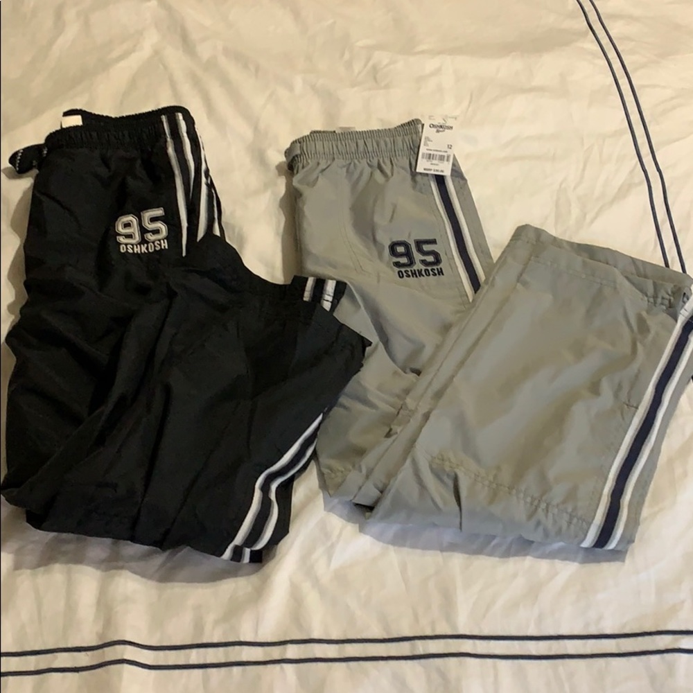 Osh-Kosh fleece lined pants (2 pairs) boys size 12